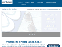 Tablet Screenshot of crystalvisionclinic.com